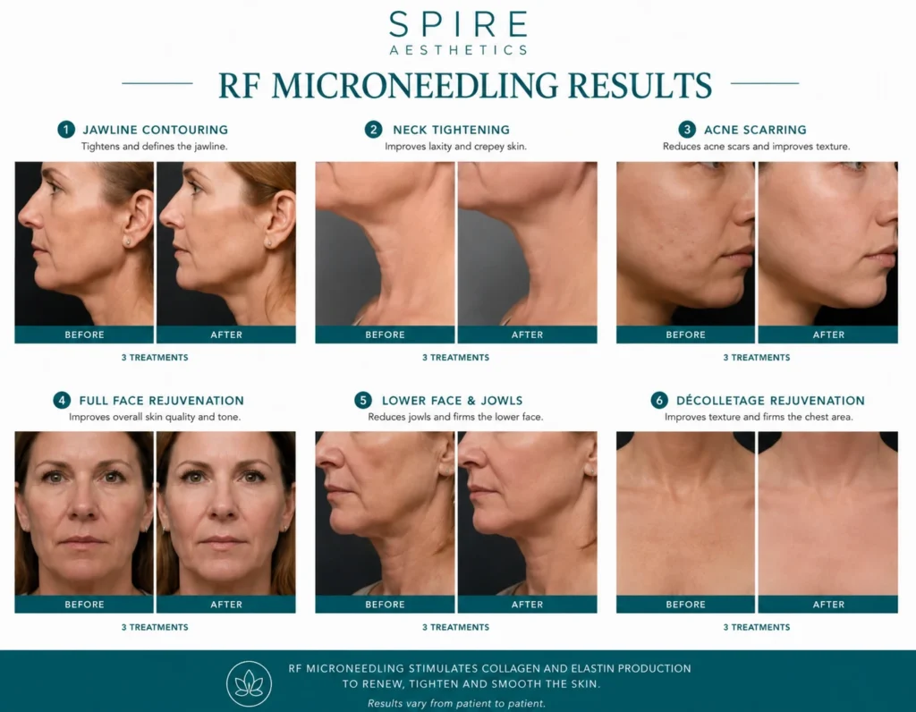 RF Microneedling Skin tightening Southam results