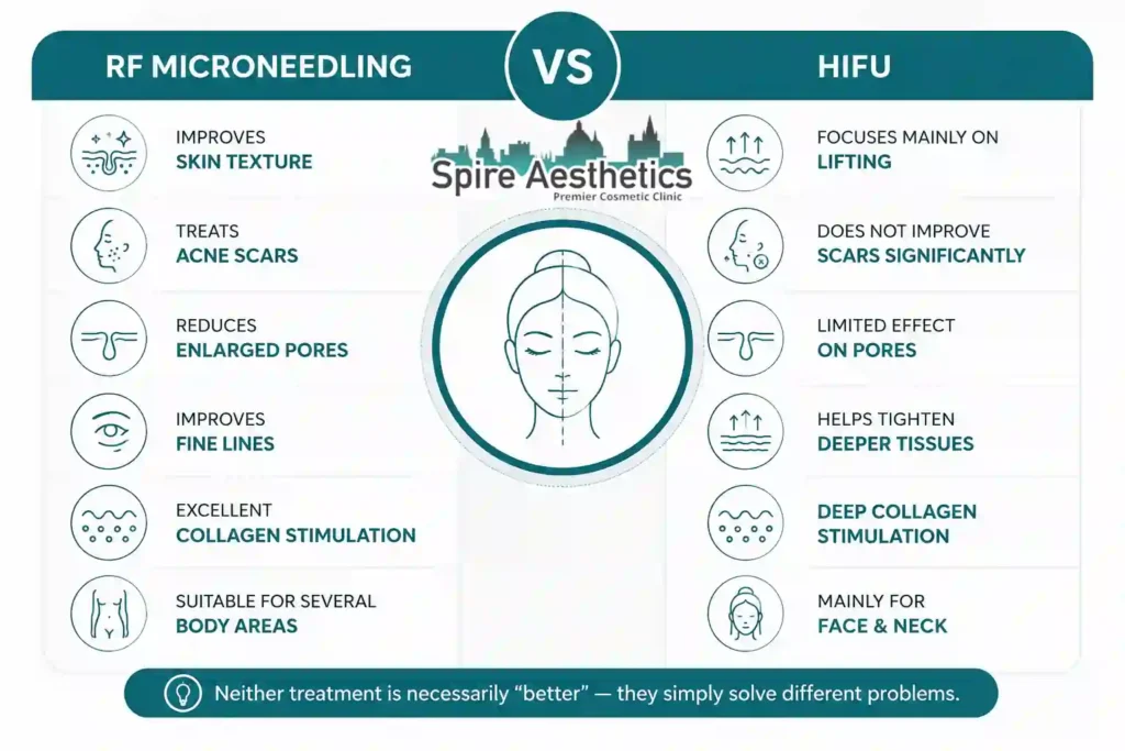 RF Microneedling vs HIFU: Which Treatment Gives Better Results Southam?